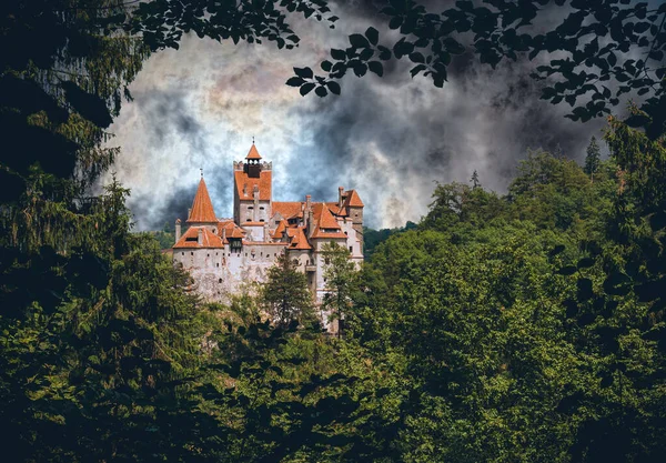 Bran Castle Vampire Residence Dracula Forests Romania — Stock Photo, Image