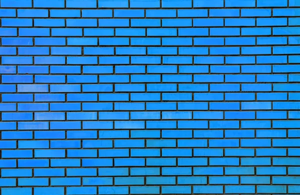青のレンガの壁には 背景やテクスチャ — ストック写真