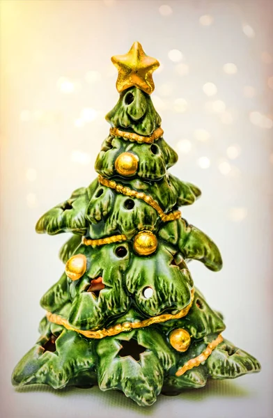 Традиційна Різдвяна Фігурка Святкова Листівка — стокове фото