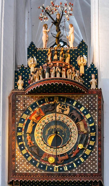 Zodiac Calendário Astrológico Igreja Virgem Maria Gdansk — Fotografia de Stock
