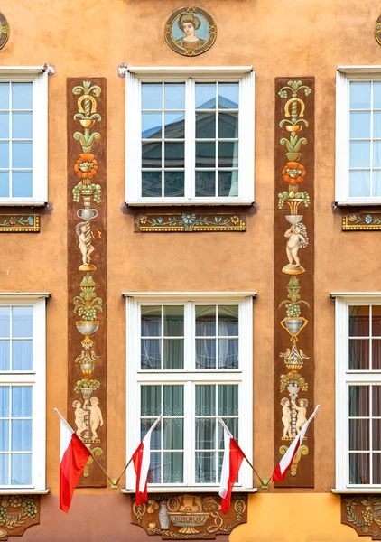 Decorated Colorful Walls Windows Luxury Old Mansion — Stock Photo, Image