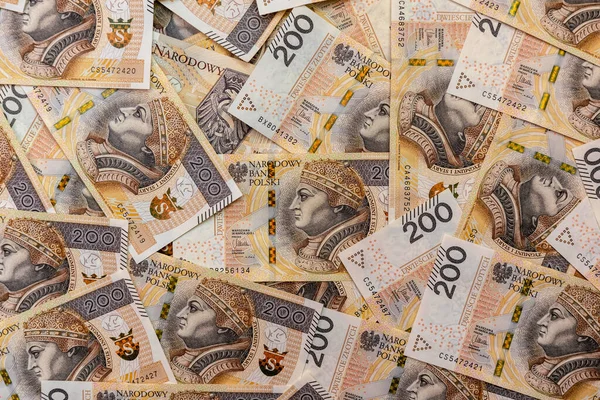 Bankbiljetten Van Zloty Nationale Munteenheid Van Polen — Stockfoto