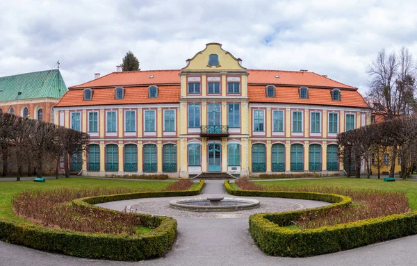 Gramados Arquitetura Oliwa Park Gdansk — Fotografia de Stock