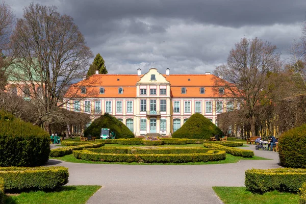 Pelouses Architecture Dans Parc Oliwa Gdansk — Photo