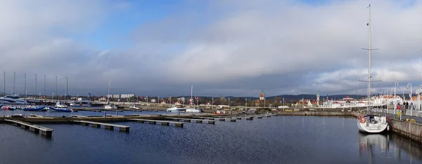 Yachts Boats Moored Pier Sopot — Photo