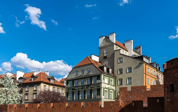 Medieval Houses Fortress Warsaw — Foto de Stock