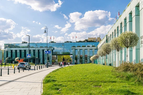 Museumsgebäude Des Warschauer Aufstandes — Stockfoto