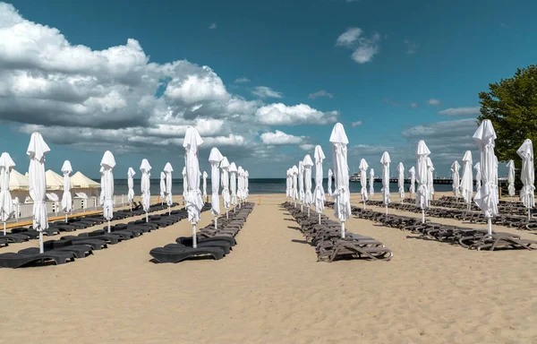 Plaża Nad Bałtykiem Sopocie — Zdjęcie stockowe