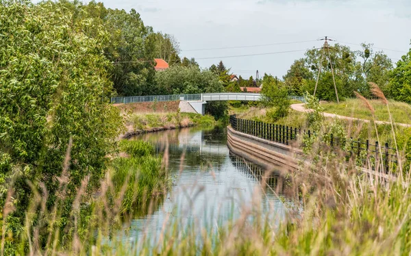 Canal Rural Campos Holanda — Fotografia de Stock