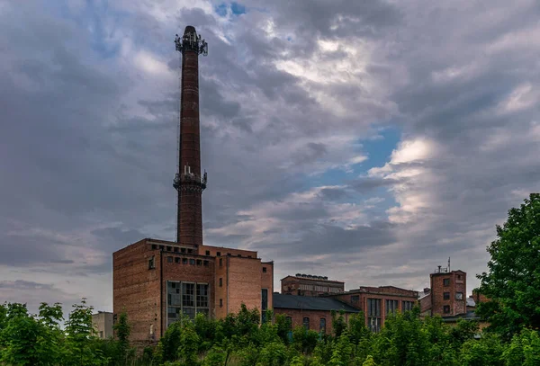 Egy Régi Elhagyatott Gyár Építése London Külvárosában — Stock Fotó