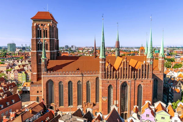 Kościół Marii Panny Gdańsku — Zdjęcie stockowe