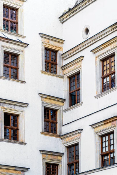 Старий Житловий Будинок Німеччині Обличчя Вікна — стокове фото