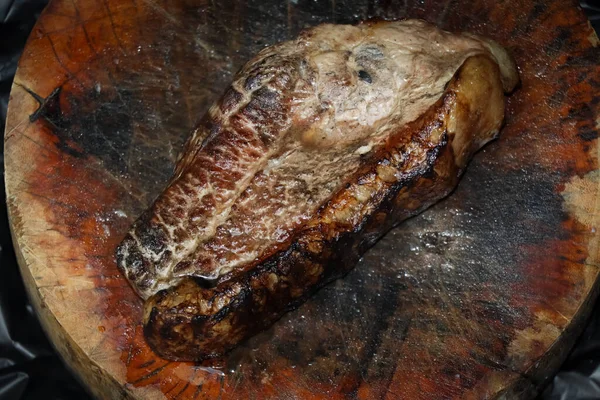 Frischfleisch Vom Grill Und Sicher Vor Roten Fleischbeschleunigern — Stockfoto