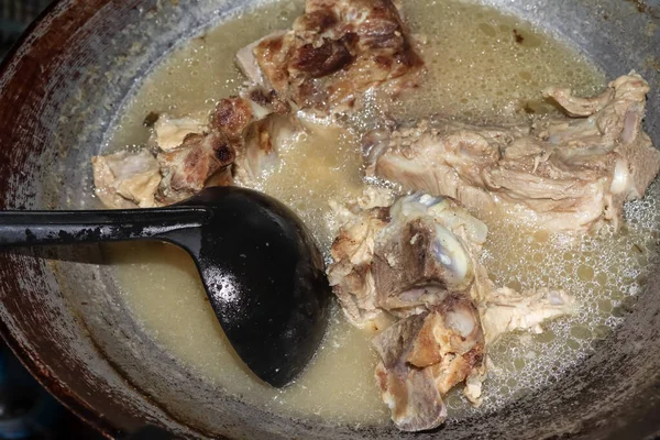 Sopa Osso Porco Para Saudável Delicioso — Fotografia de Stock