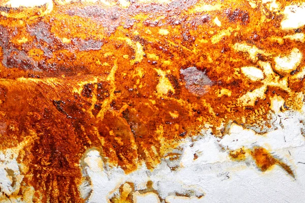 Візерунок Червоної Іржі Старій Металевій Поверхні Корозійна Хімічна — стокове фото