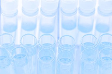 Laboratuvarda bilim ya da tıp için test tüpleri