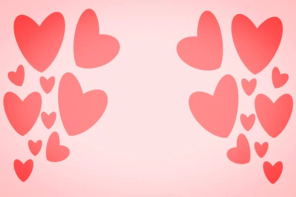Ilustrace Tvaru Srdce Srdeční Karta Valentýna Nebo Pozadí — Stock fotografie