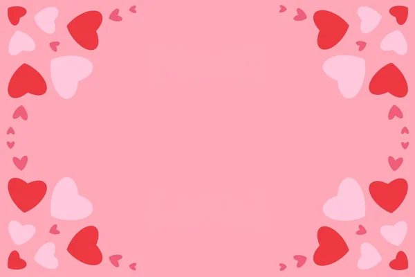 Heart Shaped Illustration Heart Card Valentine Day Background — Foto de Stock