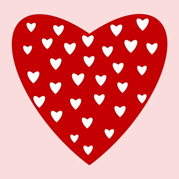 Απεικόνιση Σχήμα Καρδιάς Καρδιά Κάρτα Για Την Ημέρα Του Αγίου — Φωτογραφία Αρχείου