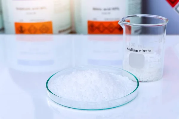 Sodium Nitrate Used Laboratory Test Industry — Zdjęcie stockowe