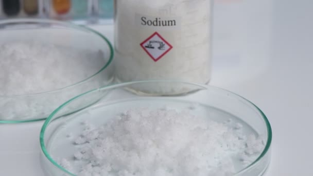 Sodium Utilisé Laboratoire Dans Industrie — Video
