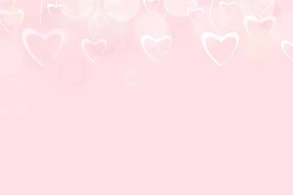 Heart Shaped Illustration Card Bokeh Background Love Background — Stok fotoğraf