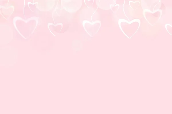 Heart Shaped Illustration Card Bokeh Background Love Background — Foto de Stock