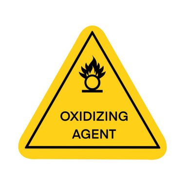 Oxidizing agent symbol is used to warn of hazards, Symbols used in industry or laboratory 