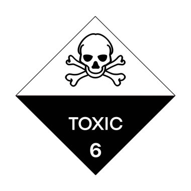 Toxic  symbol is used to warn of hazards, Symbols used in industry or laboratory 