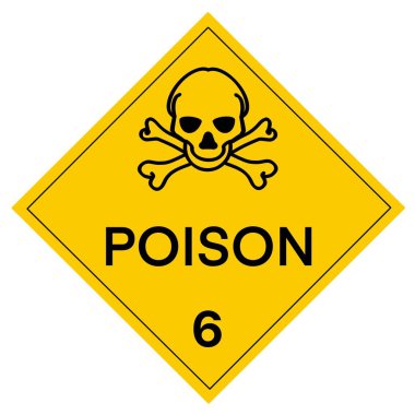 Toxic  symbol is used to warn of hazards, Symbols used in industry or laboratory 