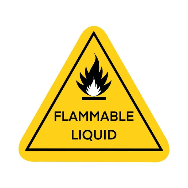 Das Brennbare Symbol Wird Verwendet Vor Gefahren Warnen Symbole Die — Stockfoto