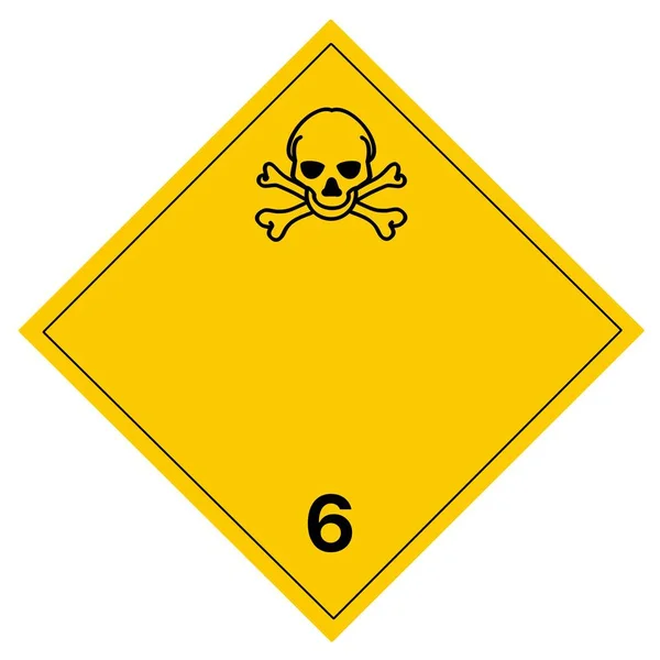 Giftiges Symbol Wird Verwendet Vor Gefahren Warnen Symbole Die Der — Stockfoto