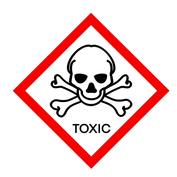 Toxic Symbol Used Warn Hazards Symbols Used Industry Laboratory — 图库照片