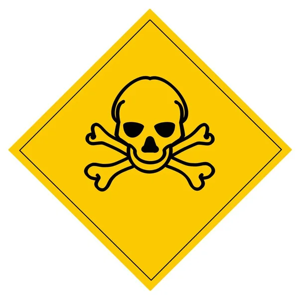 Toxic Symbol Used Warn Hazards Symbols Used Industry Laboratory — Stock Photo, Image