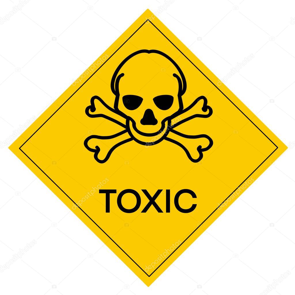 Toxic  symbol is used to warn of hazards, Symbols used in industry or laboratory 