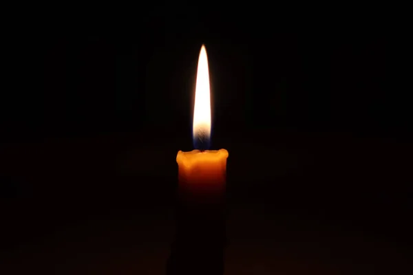 Κερί Φως Στο Σκοτάδι Τελετουργικό Πίστη Κερί Φως Φόντο — Φωτογραφία Αρχείου
