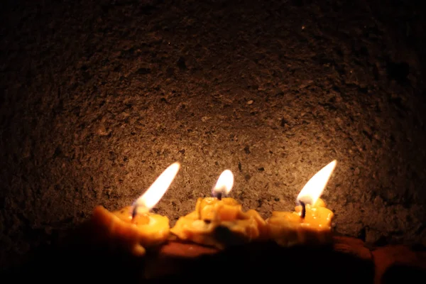 Luce Candela Buio Sfondo Lume Candela Religione Credenza — Foto Stock