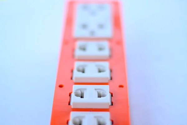Outlet Dispositivo Elétrico Que Atua Como Ponto Conexão Para Eletricidade — Fotografia de Stock