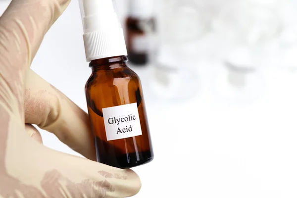 Glycolic Acid is a chemical ingredient in beauty product, chemicals used in laboratory.