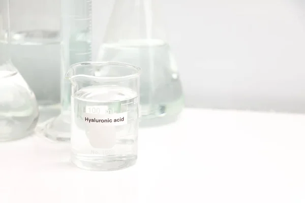 Ácido Hialurónico Ingrediente Químico Productos Belleza Productos Químicos Utilizados Experimentos —  Fotos de Stock