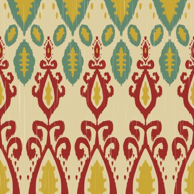 illustration ,Ikat printing textile pattern wallpaper, abstract for textile design
