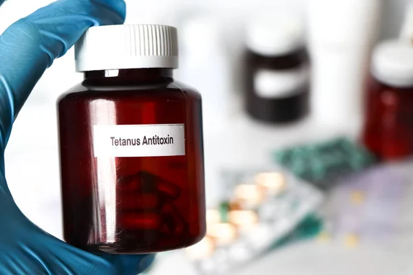 Tetanus Antitoxin in bottles,Medicines are used to treat sick people