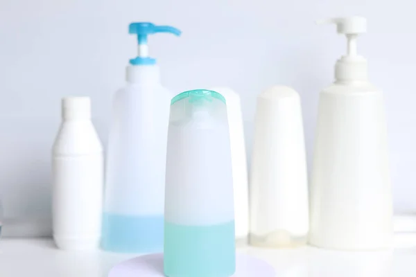 Bottles Cleaners Used Clean House Hair Cleaning Product Bottle — 图库照片