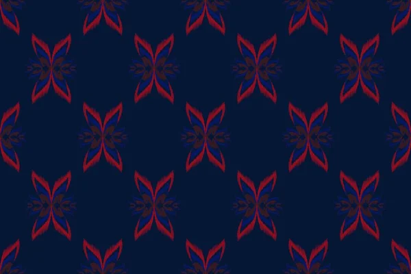 Illustration Ikat Printing Textile Pattern Wallpaper Abstract Textile Design —  Fotos de Stock