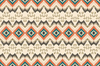 Resim, Ikat tekstil desenli duvar kağıdı baskısı, tekstil tasarımı için soyut