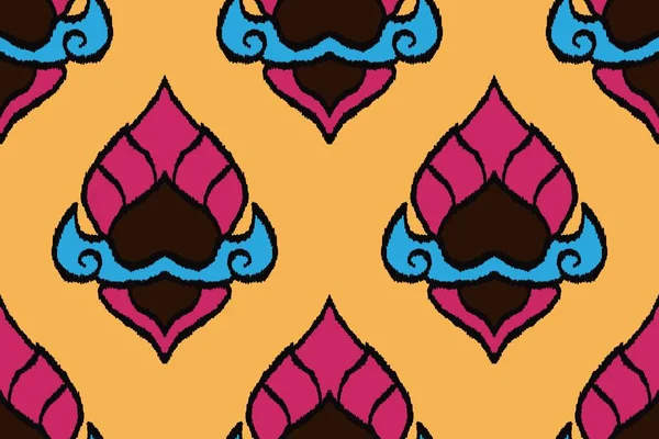 illustration ,Ikat printing textile pattern wallpaper, abstract for textile design