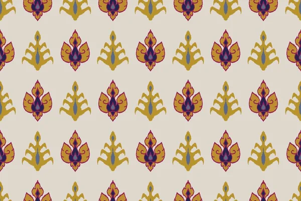 Illustration Ikat Printing Textile Pattern Wallpaper Abstract Textile Design — Fotografia de Stock