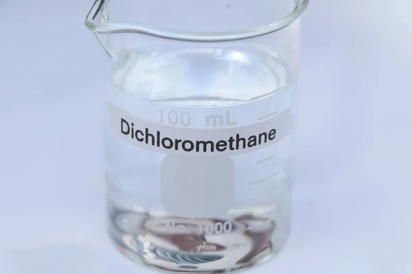 Dichloromethane Glass Chemical Laboratory Industry — Foto de Stock