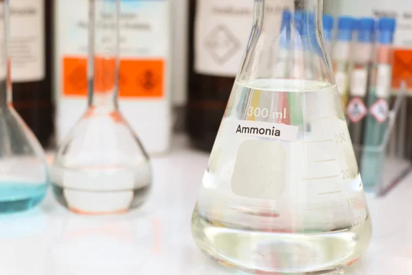 Ammonia Glass Chemical Laboratory Industry — Stock Fotó