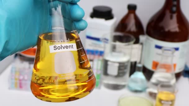 Solvent Chemical Used Laboratory Industry Flammable — Video